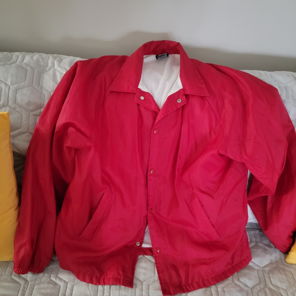 Red sports jacket
